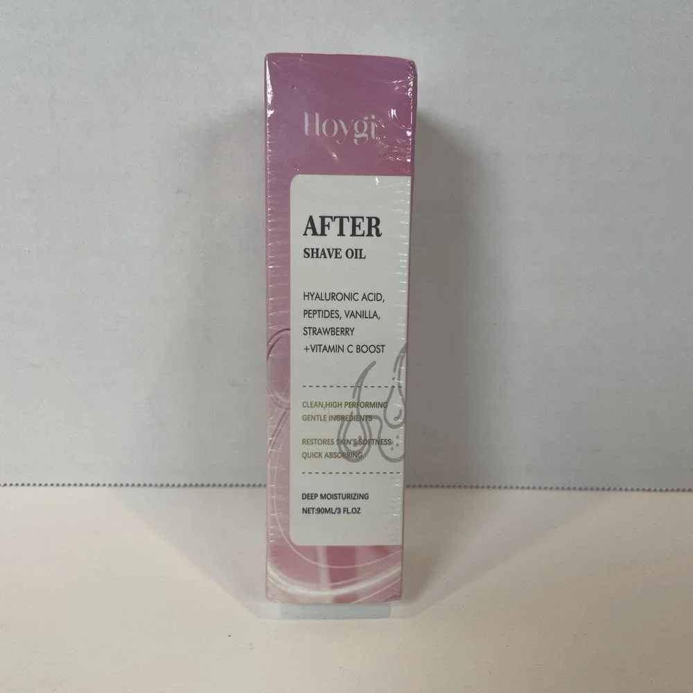 Hoygi After Shave Oil Unisex 90ml‎ Pink Strawberry Vanilla Hyaluronic Acid New